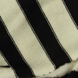 Black Horizontal-Stripe Jersey Knit, Viscose-Poly — photo 2