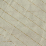 Tan Horizontal-Stripe Jersey Knit, Poly-Viscose — photo 2