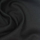 Brushed 100% Polyester Jersey Knit Fabric, 198 gsm, 174 cm — Black — photo 2