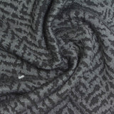 Jacquard Polyester Stretch Interlock Knit Fabric, 260 gsm, 140 cm — Grey — photo 2