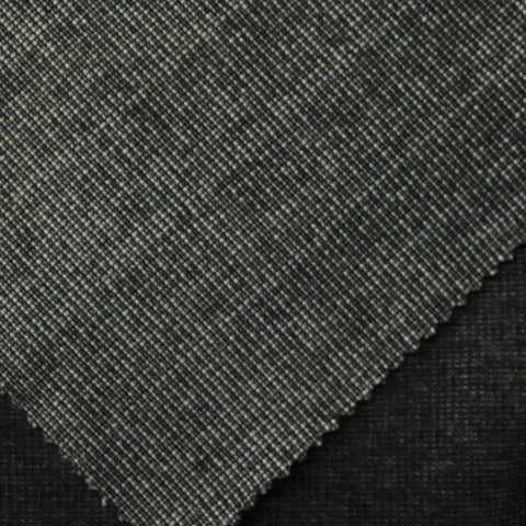 Dark Charcoal Marl Interlock Knit, Poly-Cotton
