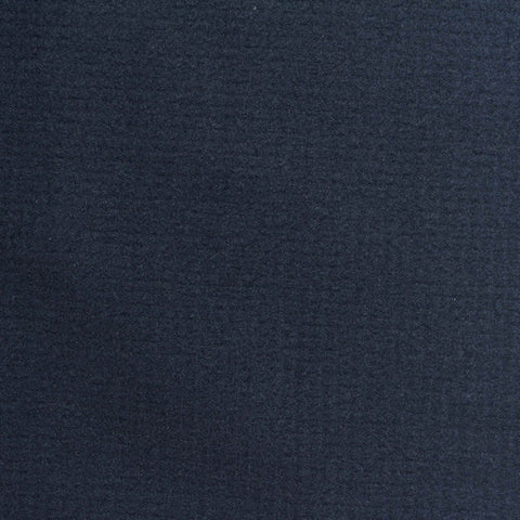 Plaid Polyester Stretch Fleece Fabric, 210 gsm, 160 cm — Navy