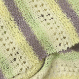 Grey Horizontal-Stripe Chunky Knit, Polyester — photo 2