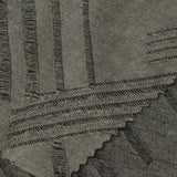Dark Grey Diagonal-Chevron Jacquard, Poly-Viscose — photo 2