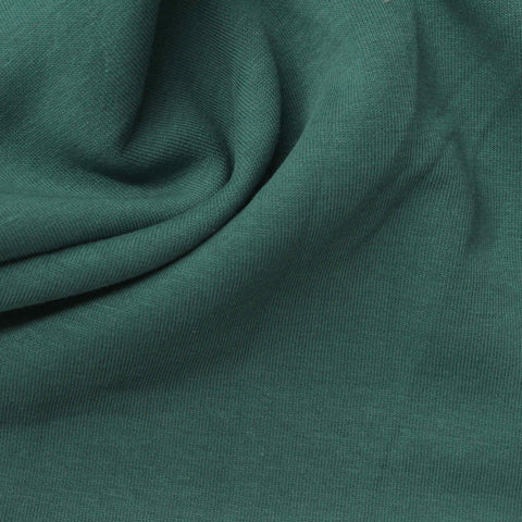 Cotton Polyester Stretch Scuba Knit Fabric, 275 gsm, 190 cm — Green