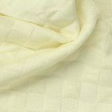 Beige Squares Fleece, Polyester — photo 2