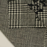 Black Houndstooth Jacquard, Polyester — photo 2