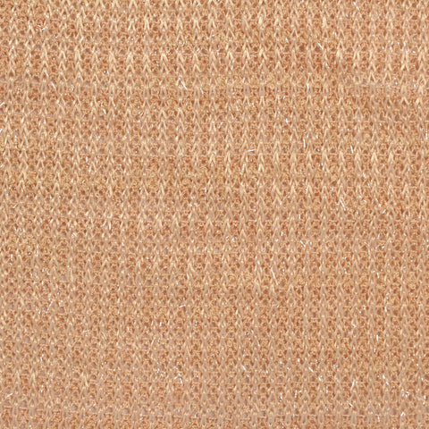 Sequin Viscose Polyester Stretch Rib Knit Fabric, 333 gsm, 175 cm — Orange
