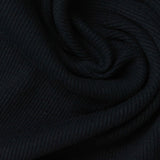 Polyester Cotton Stretch Rib Knit Fabric, 335 gsm, 120 cm — Navy — photo 2