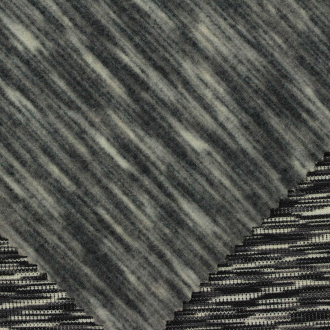 Black Abstract Jersey Knit, Spandex