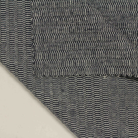 Grey Geometric Rib Knit, Cotton-Poly