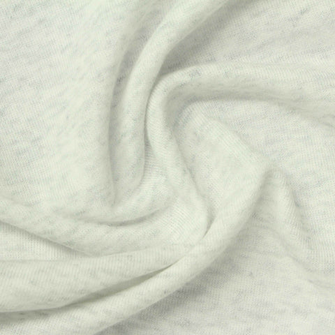 Light Grey Marl French Terry, Cotton-Poly, 180 gsm