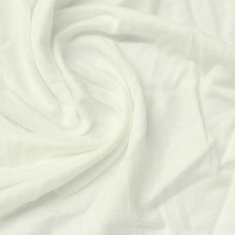 Jersey Knit Fabric, 150 gsm, 170 cm — White