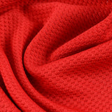 Polyester Stretch Knit Fabric, 260 gsm, 150 cm — Red, ref EF-10776 — photo 2