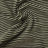Black Stripes Jersey Knit, Poly-Viscose — photo 2