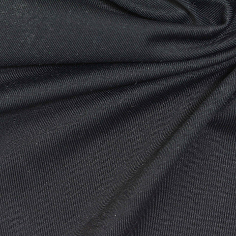 Polyester Stretch Jersey Knit Fabric, 208 gsm, 150 cm — Navy
