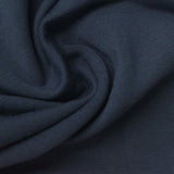 Brushed Modal Polyester Stretch French Terry Fabric, 300 gsm, 168 cm — Navy — photo 2