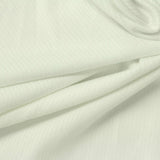Polyester Stretch Rib Knit Fabric, 190 gsm, 155 cm — White — photo 2