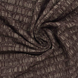 Dark Brown Bands Rib Knit, Cotton-Poly — photo 2