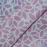 White Floral Knit, Nylon-Cotton — photo 2