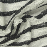 Black Horizontal-Stripe Chunky Knit, Polyester — photo 2