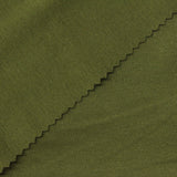 Polyester Cotton Blend Stretch Rib Knit Fabric, 220 gsm, 180 cm — Green — photo 2
