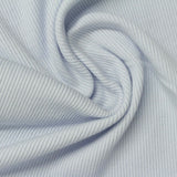 Light Blue Vertical-Stripe Rib Knit, Cotton-Modal — photo 2