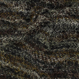 Dark Brown Horizontal-Stripe French Terry, Polyester — photo 2