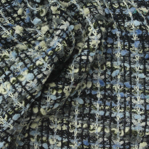 Black Marl Bouclé, Polyester, 290 gsm