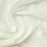 Cream Textured Jersey Knit, Polyester — photo 2