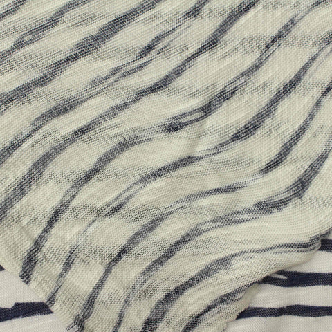 Slub 100% Viscose Jersey Knit Fabric, 100 gsm, 155 cm — White