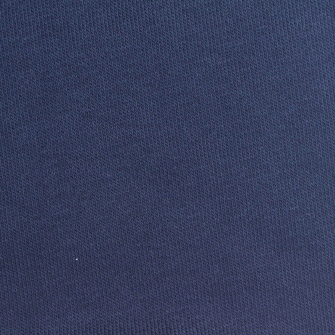 Brushed Cotton Polyester French Terry Fabric, 300 gsm, 170 cm — Navy, ref EF-275401