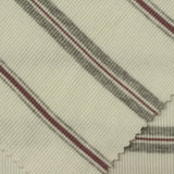 Cream Horizontal-Stripe Rib Knit, Viscose — photo 2