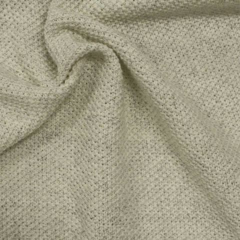 Light Grey Marl Chunky Knit, Cotton-Poly, 338 gsm