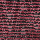 Red Horizontal-Stripe Pointelle Knit, Poly-Cotton — photo 2