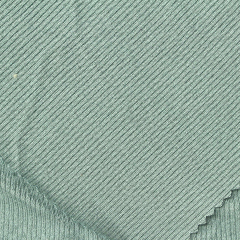 Sage Rib Knit, Viscose
