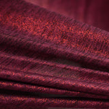 Dark Red Fine-Marl Jersey Knit, Polyester — photo 2