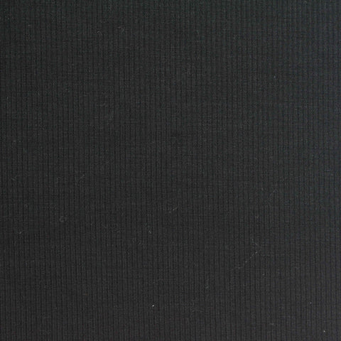 Viscose Polyester Stretch Scuba Knit Fabric, 282 gsm, 174 cm — Black