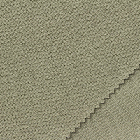 Cotton Nylon Stretch Interlock Knit Fabric, 285 gsm, 155 cm — Khaki