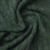 Dark Green Marl Rib Knit, Poly-Viscose — photo 2