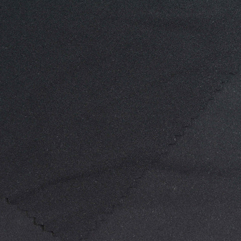 Nylon Stretch Interlock Knit Fabric, 230 gsm, 155 cm — Black