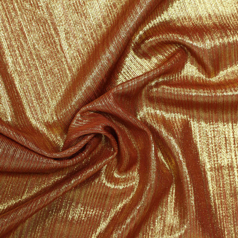 Gold Stripe Jersey Knit, Polyester