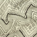 Black Geometric-Zigzag Woven, Viscose — photo 2
