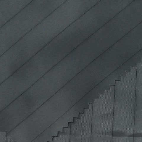 Dark Grey Vertical-Stripe Woven, Polyester
