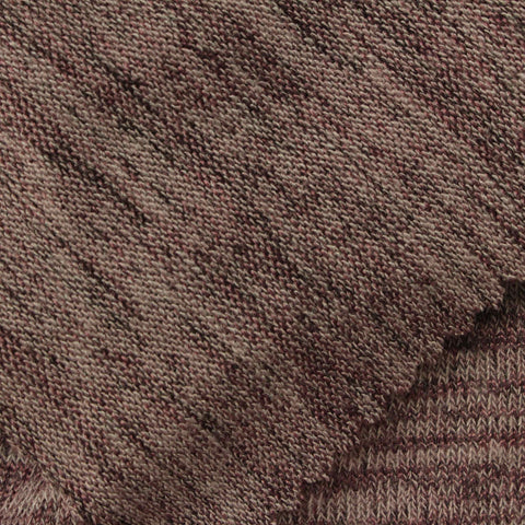 Brown Marl Chunky Knit, Poly-Viscose, 210 gsm