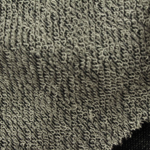 Dark Grey Marl French Terry, Viscose-Poly