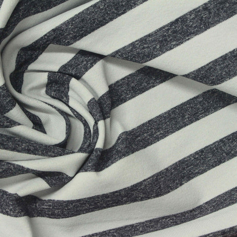 Dark Grey Marl Jersey Knit, Polyester, 200 gsm, 180 cm
