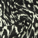Black Abstract-Ikat Knit, Viscose — photo 2