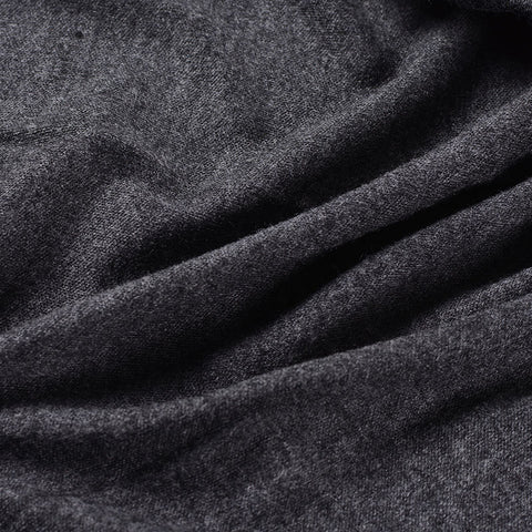 Dark Grey Marl Interlock Knit, Viscose