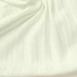 100% Cotton Rib Knit Fabric, 140 gsm, 130 cm — White — photo 2